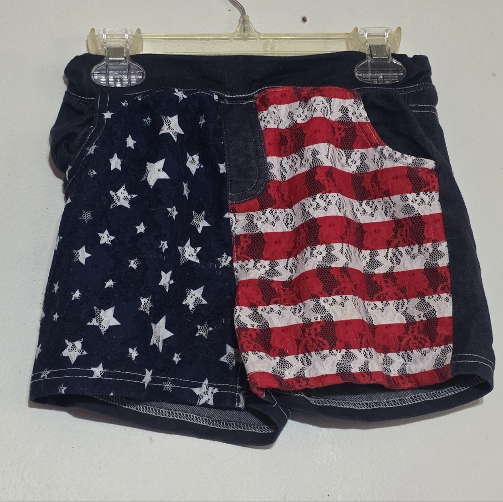 Patriotic Star and Stripe Shorts (0224)